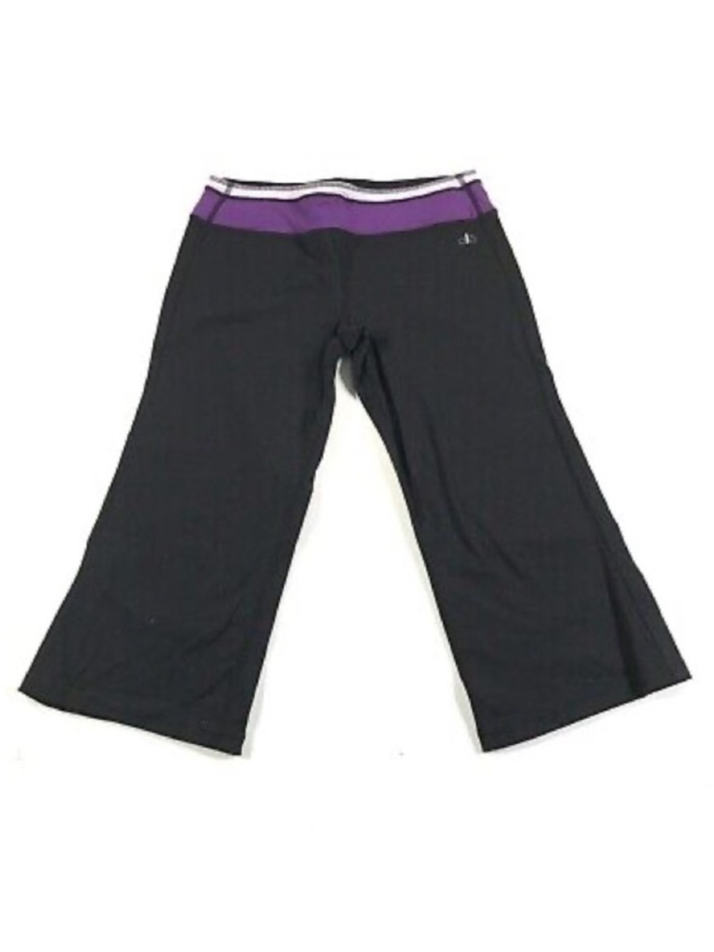 Alo Yoga Pants Leggings Wide Leg Small Black Purple Loose Fit CoolFit